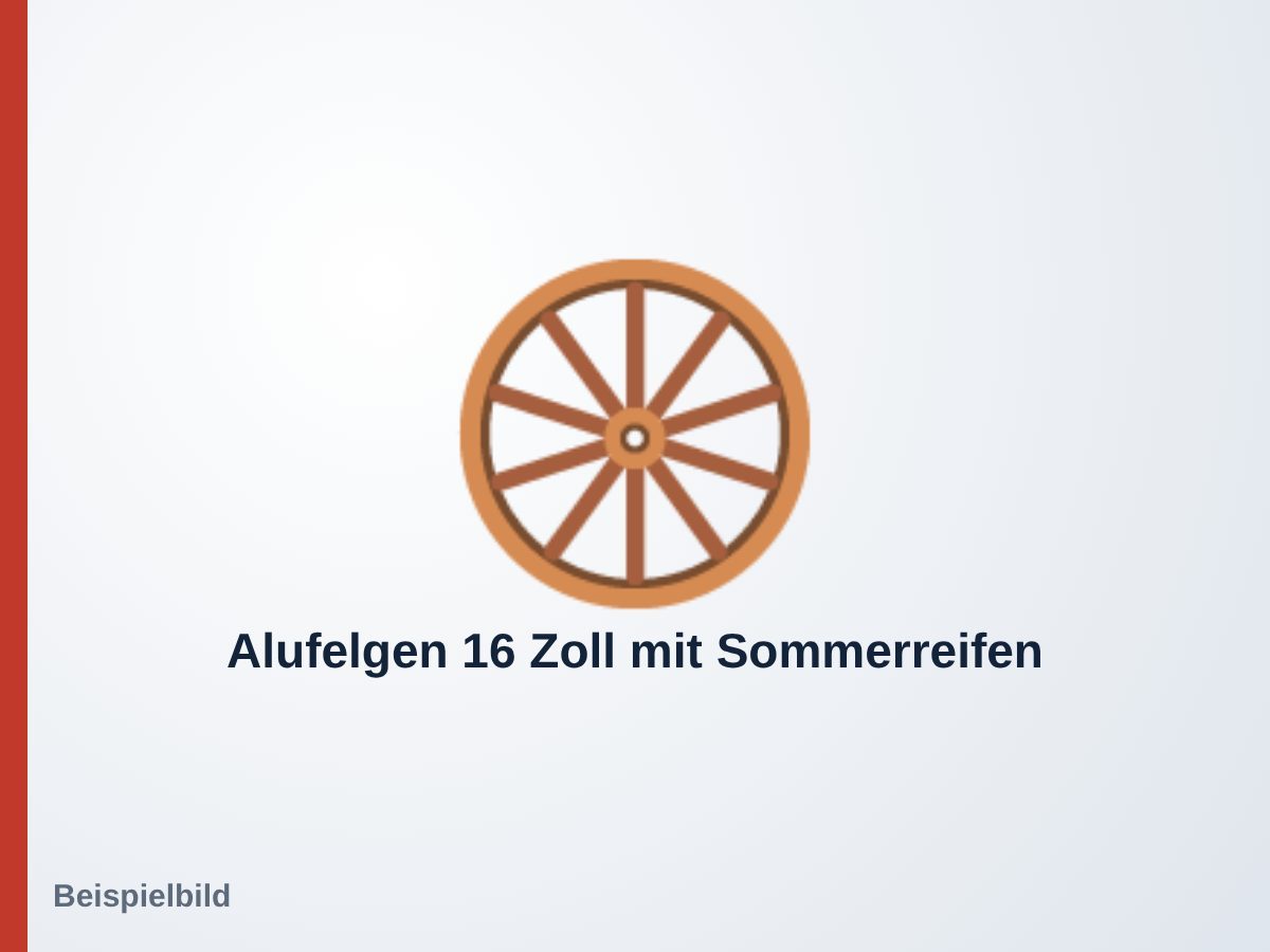 Alufelgen 16 Zoll mit Sommerreifen – Ford Focus – Bild 1