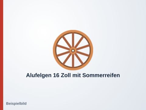 Alufelgen 16 Zoll mit Sommerreifen – Ford Focus